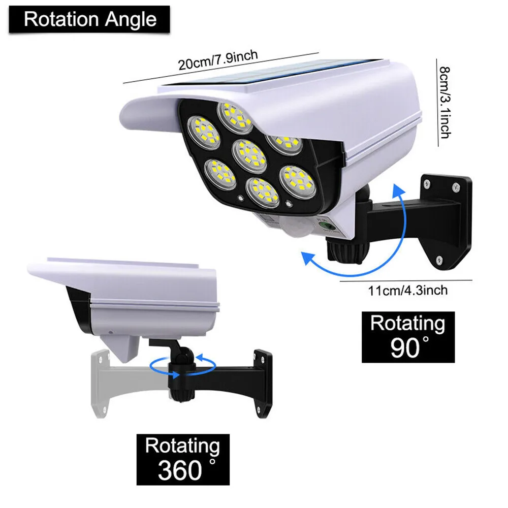 屋外ソーラーライトモーションセンサーセキュリティダミーカメラ - Home Security Camera のレビューと価格
