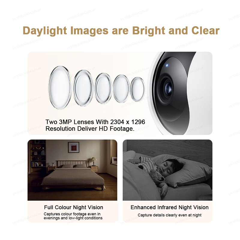 XIAOMI スマート カメラ C300 デュアル カメラ  - Mi Home Security Xiaomi のレビューと価格