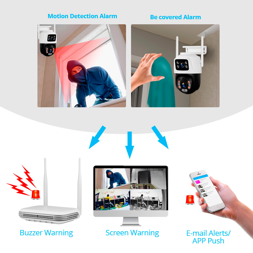 Kerui-ホームセキュリティ監視カメラシステム,ワイヤレス - Home Security Video Systems のレビューと価格