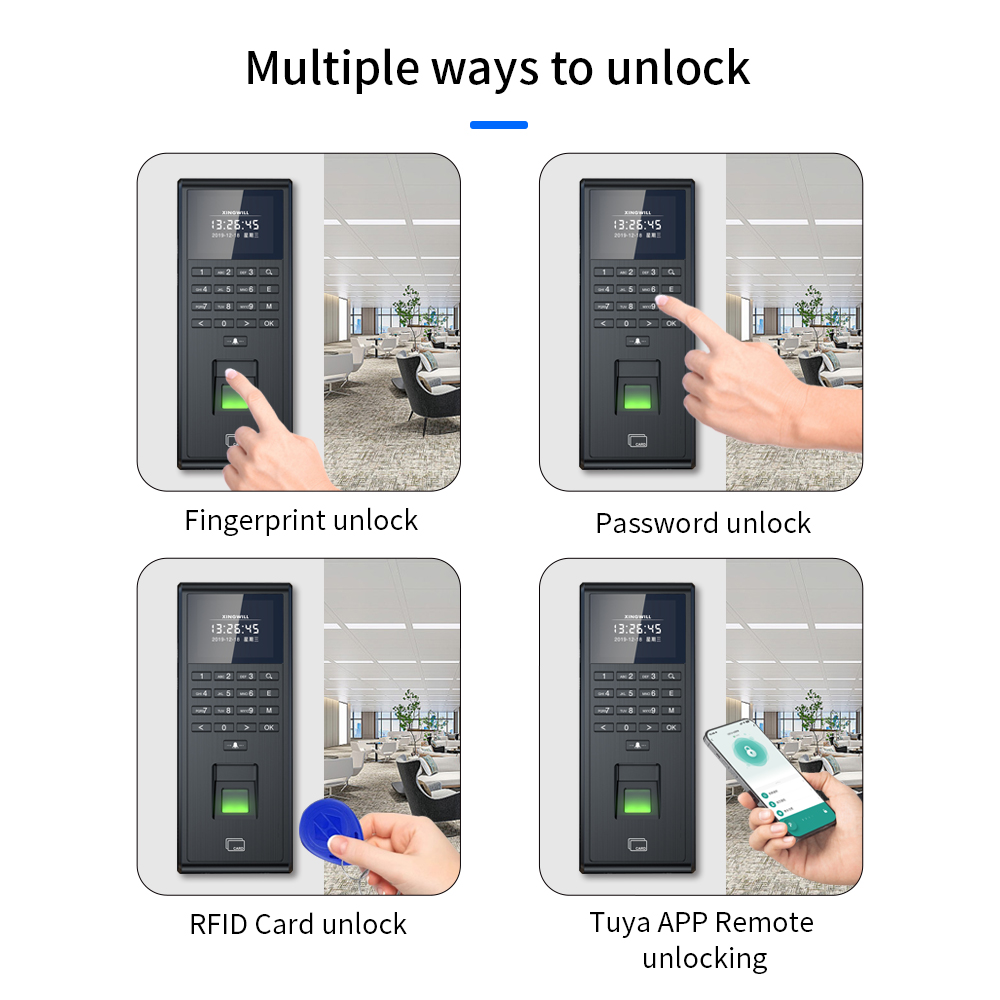 Tuya-インテリジェント生体認証指紋認証システム,時間監視 - Home Security Door Lock のレビューと価格