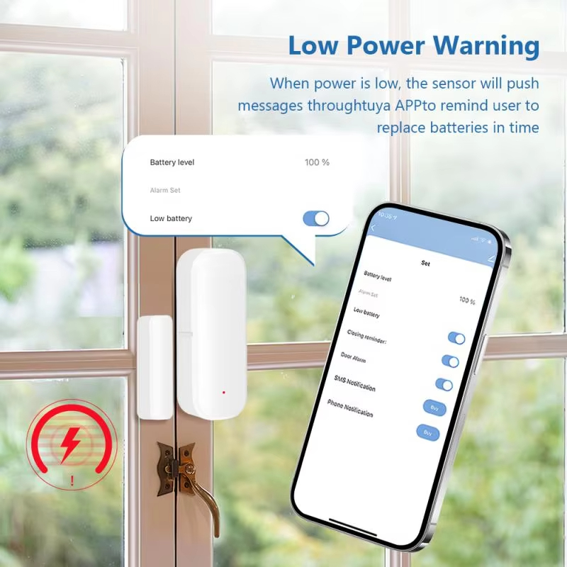 ZigBee ドア窓センサーゲート開閉検出器 Tuya スマ - Home Security Gate のレビューと価格