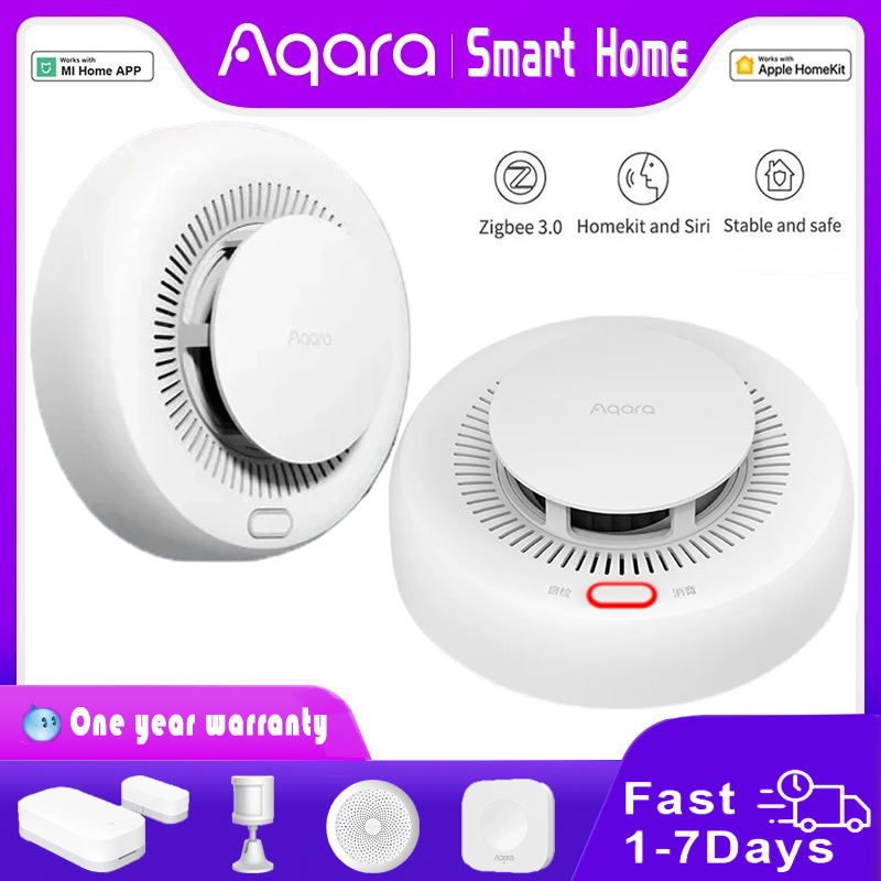新しい Aqara 煙探知機 Zigbee スマート火災警報 - Mi Home Security Xiaomi のレビューと価格