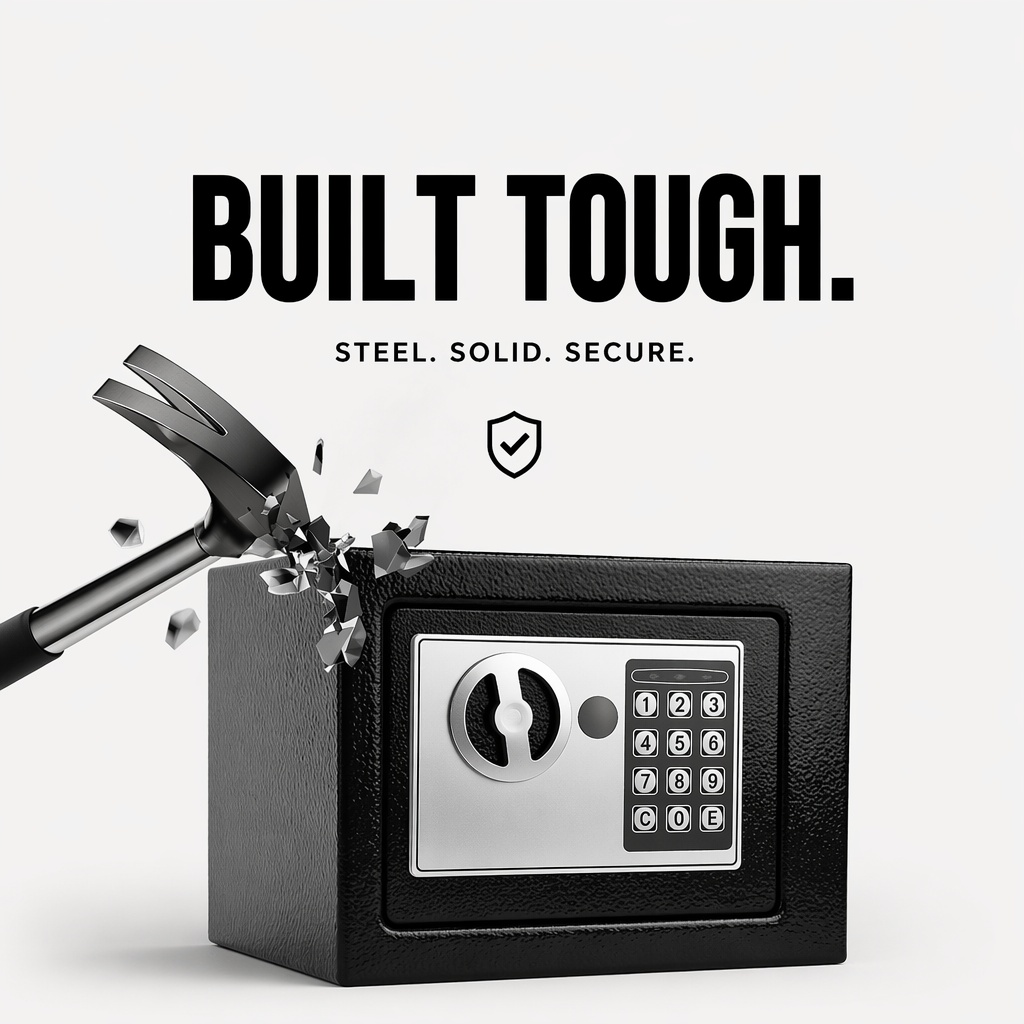 全鋼製電子デジタルキーパッドセーフボックスデュアルパスワード - Home Security Essential のレビューと価格