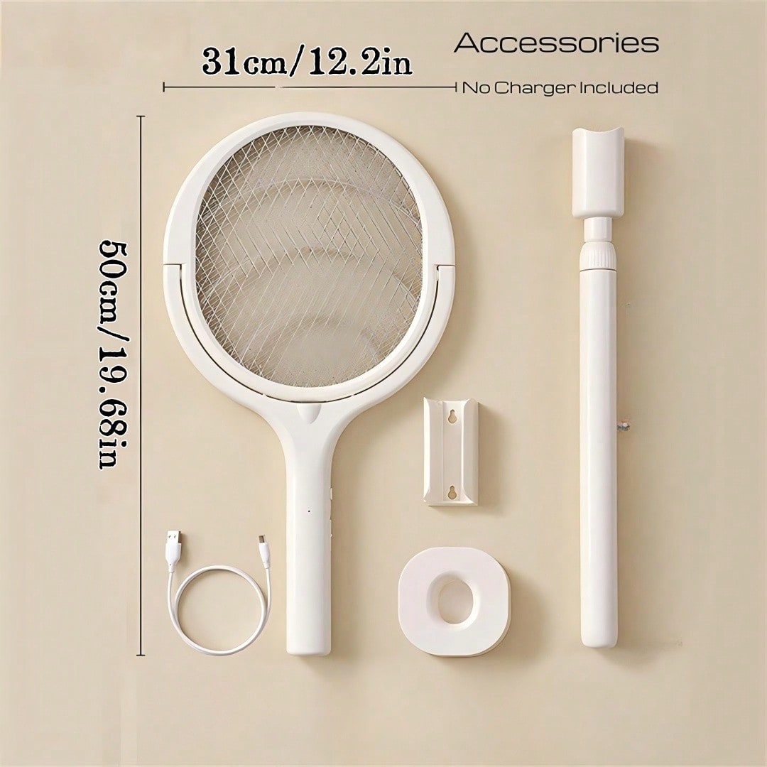 6-in-1蚊取りラケット、LEDライト付きハンドヘルド蚊よ - Home Security Fence のレビューと価格