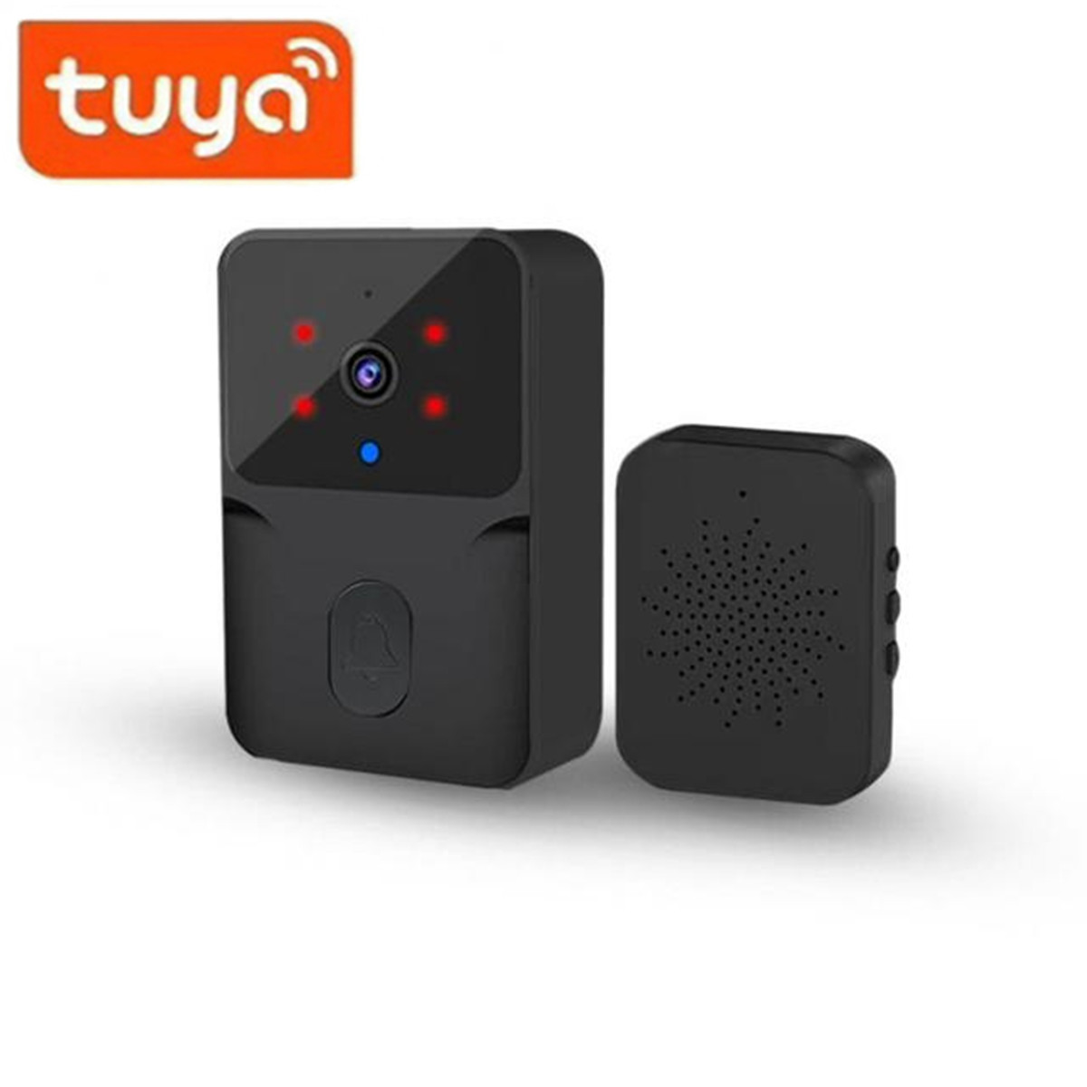 ワイヤレスドアベル WiFi Tuya 屋外 HD カメラド - Home Security Land のレビューと価格