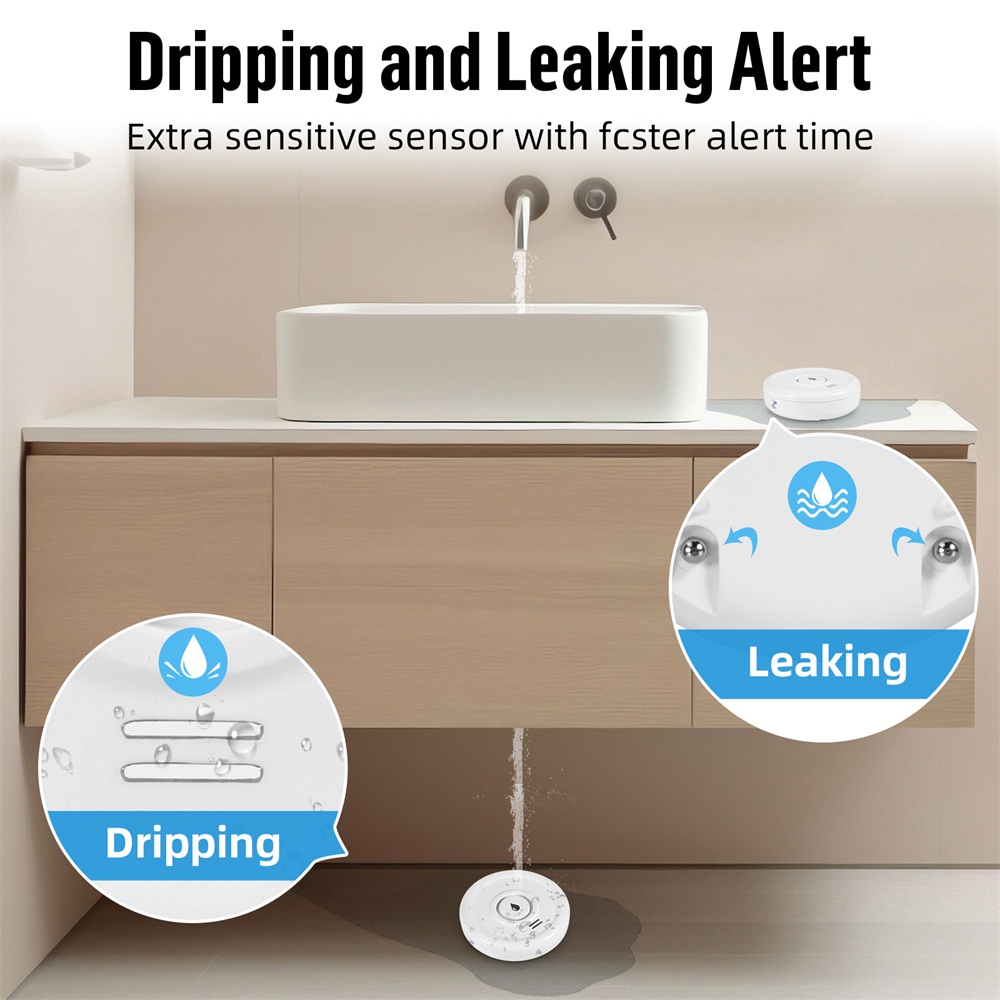 スマート漏水検知器,水位センサー,家庭用警報システム,Tuy - Home Security Business のレビューと価格