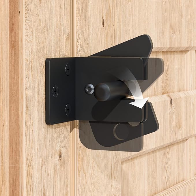 右側開き自動セルフロック式木製フェンス用ドアロック、重力レバ - Home Security Fence のレビューと価格