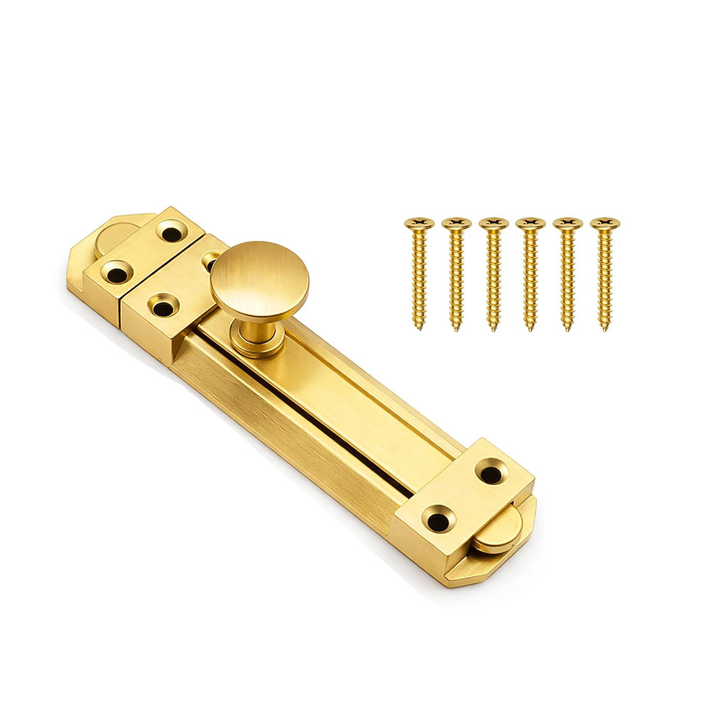 5 インチソリッドブラス引き戸ロックデューティーセキュリティ - Home Security Door Lock のレビューと価格