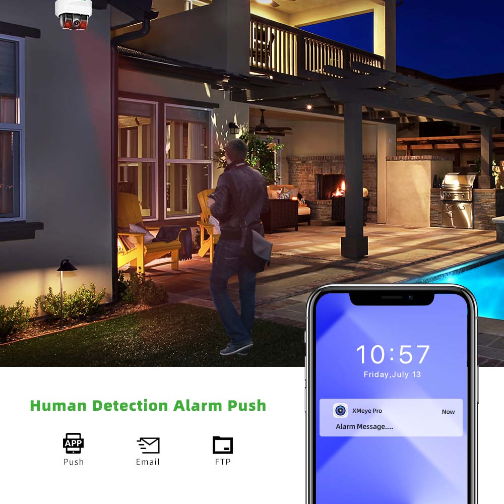 C GC PB 4MP POE IPカメラ、内蔵マイク、モー - Home Security With Cameras のレビューと価格