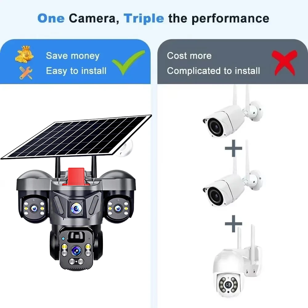 KERUI V380 Pro屋外PTZ 6MP WIFI 4 - Alarm Siren Outdoor のレビューと価格