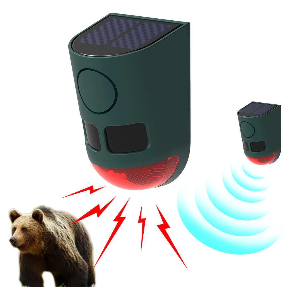 ソーラー式赤外線モーションセンサーアラーム、ストロボライト付 - Home Yard Security のレビューと価格