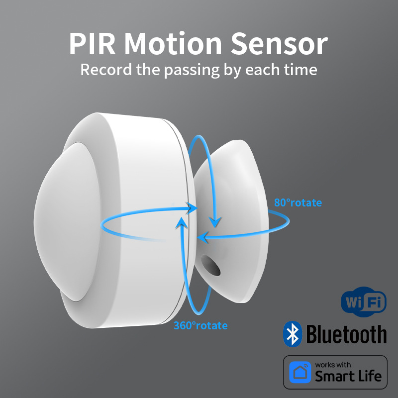 Tuya スマート人体センサー ワイヤレス WiFi PIR - Home Security Radar System のレビューと価格