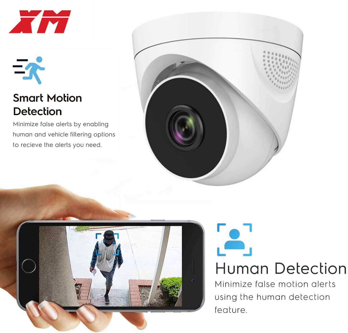 1080P WiFiセキュリティカメラ 2MPドーム型屋内ワ - Home Security Video Systems のレビューと価格