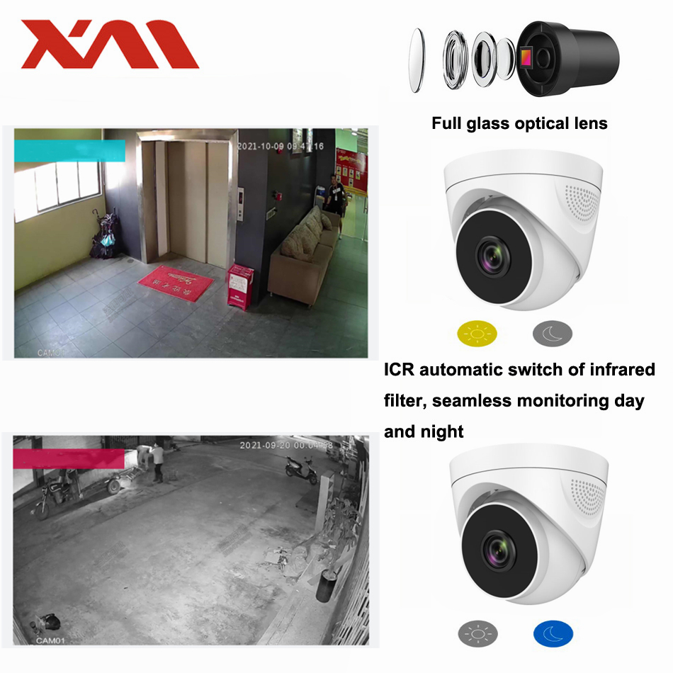 1080P WiFiセキュリティカメラ 2MPドーム型屋内ワ - Home Security Video Systems のレビューと価格