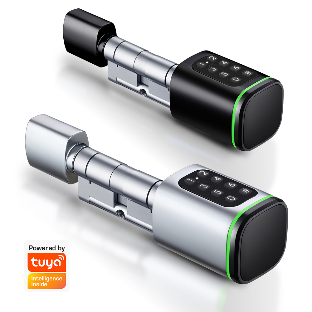 スマートシリンダーロック Tuya 60-90 ミリメートル - Home Security Essential のレビューと価格