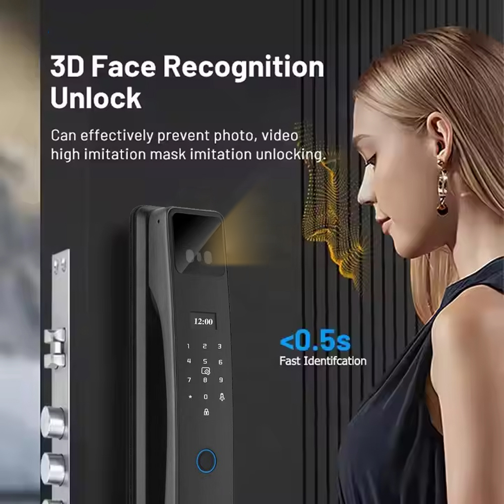 スマート電子ドアロックパスワード自動生体認証指紋ロックホーム - Home Security Door Lock のレビューと価格