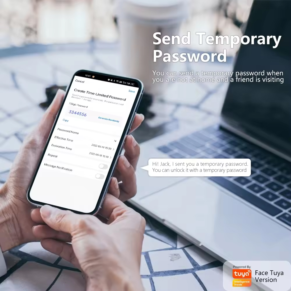 スマート電子ドアロックパスワード自動生体認証指紋ロックホーム - Home Security Door Lock のレビューと価格