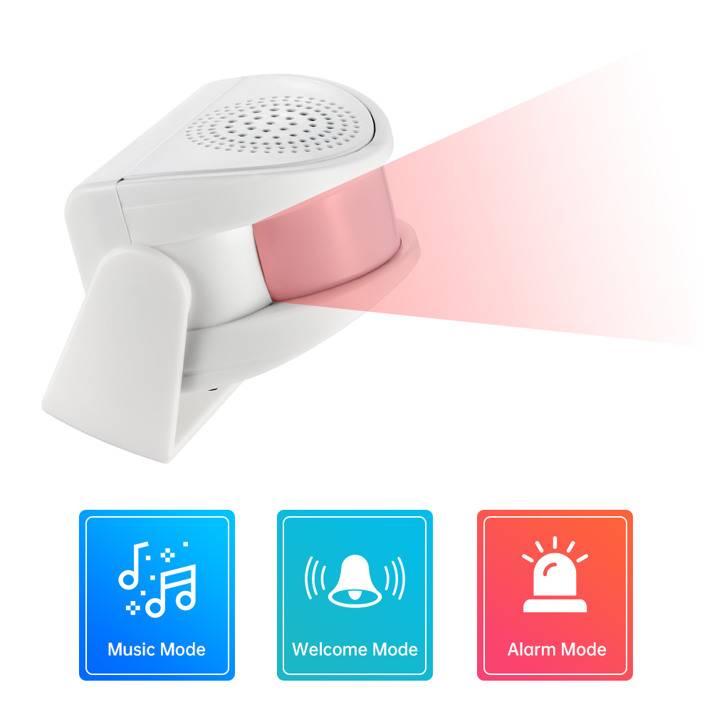 32 曲歓迎赤外線チャイムドアベルワイヤレス PIR モーシ - Home Security Gate のレビューと価格