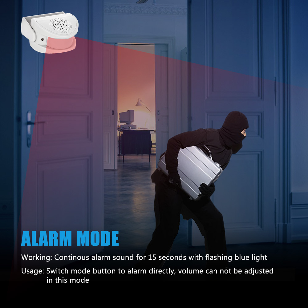 32 曲歓迎赤外線チャイムドアベルワイヤレス PIR モーシ - Home Security Gate のレビューと価格