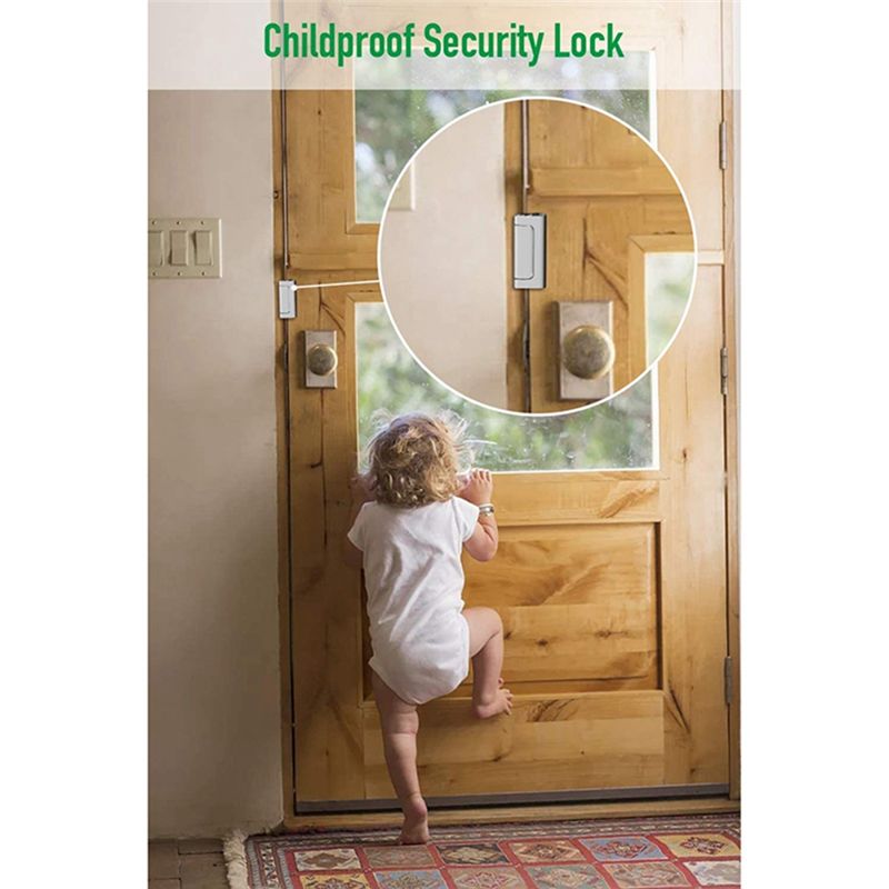 信頼性の高い〜2パックホームセキュリティドアロック、内向きに - Home Security Door Lock のレビューと価格